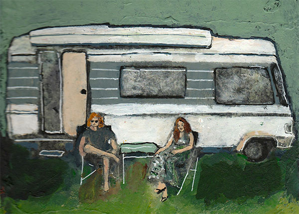 Camper Brave Art bijgesneden Brave Art Journey Anthony & Luz with Hymer