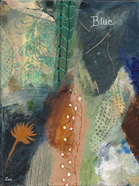 Art Journal Blue by Luz, front/cover. 