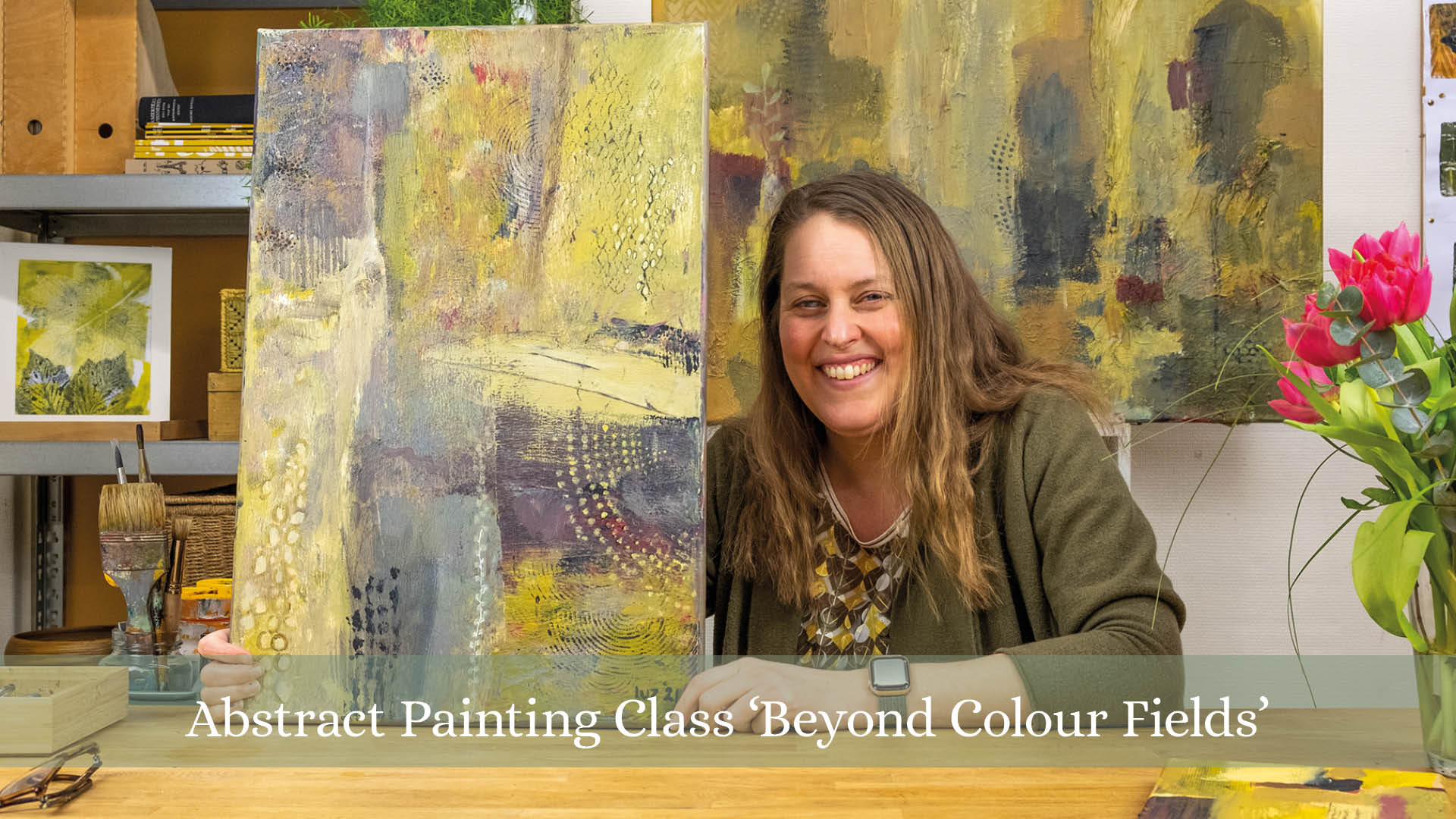 Abstract painting class Beyond Colour Fields - Brave Art Academy