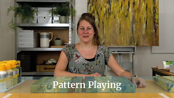 Pattern Playing painting class promotion cover hd - Brave Art Academy
