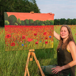 Painting class Fabuluz Flower Fields - product image - Brave Art Academy